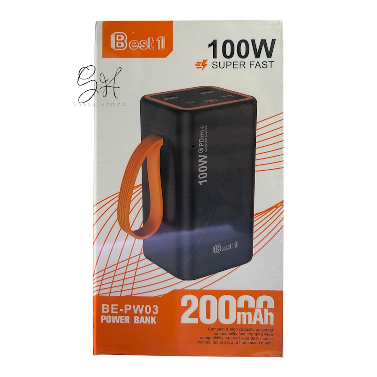 Power Bank 20000mAh 100W - Batterie Externe Compacte Haute Capacité Charge Rapide Universelle